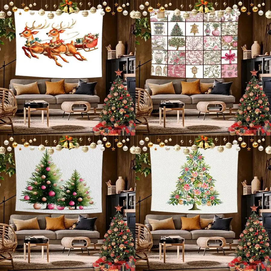 Christmas Gifts Tapestry Background Cloth Hanging Cloth Bedroom
