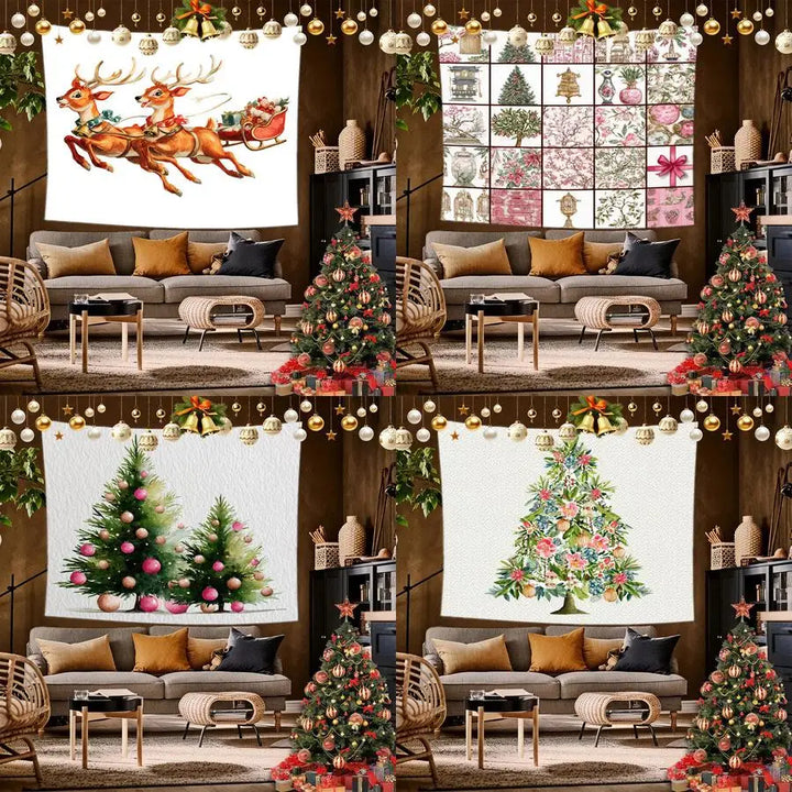 Christmas Gifts Tapestry Background Cloth Hanging Cloth Bedroom