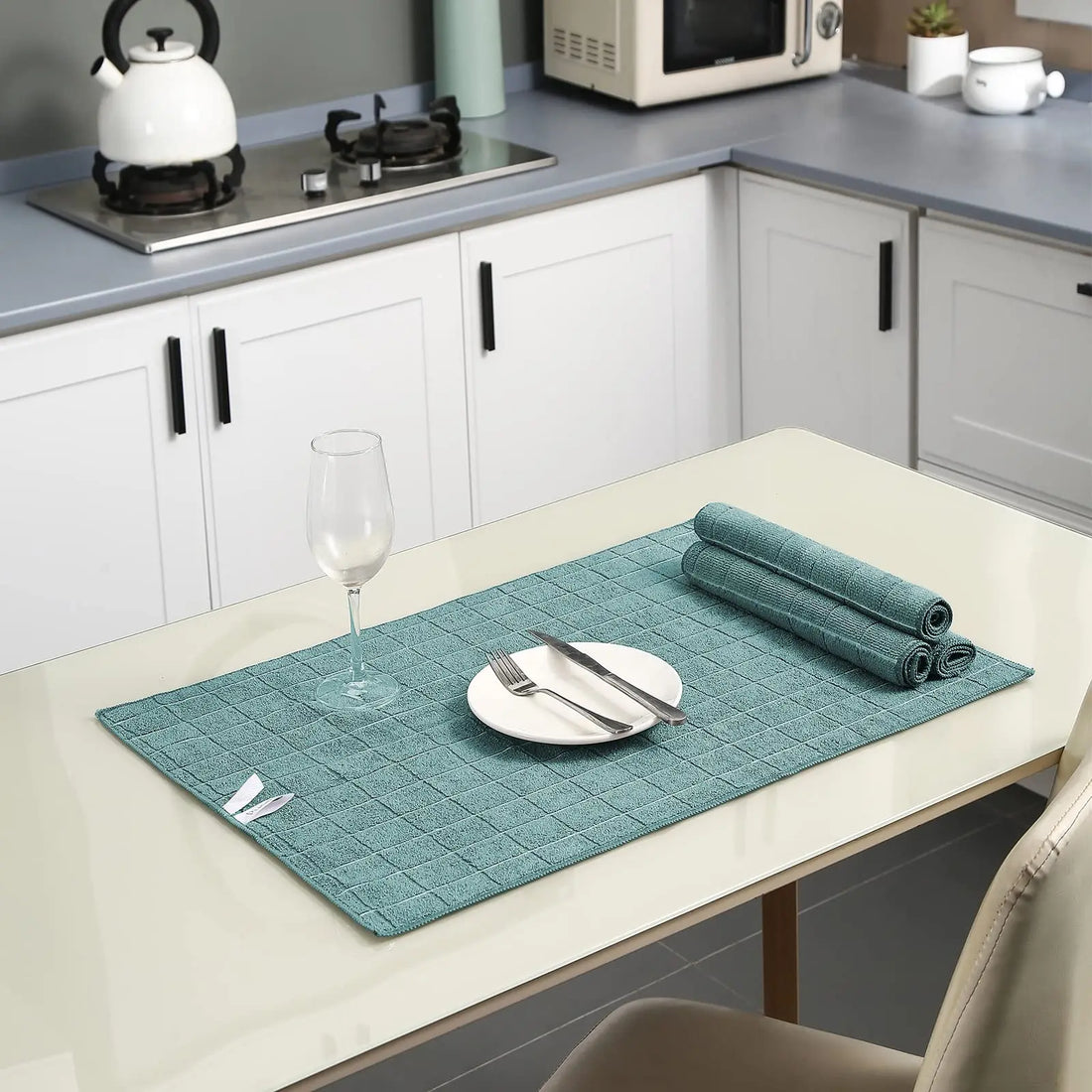 12pcs Microfiber Kitchen Towels and Dishcloths Set