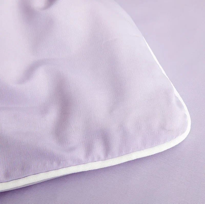 Air Condition Comforter for Summer Pure Color Ice Silk Cooling Blanket