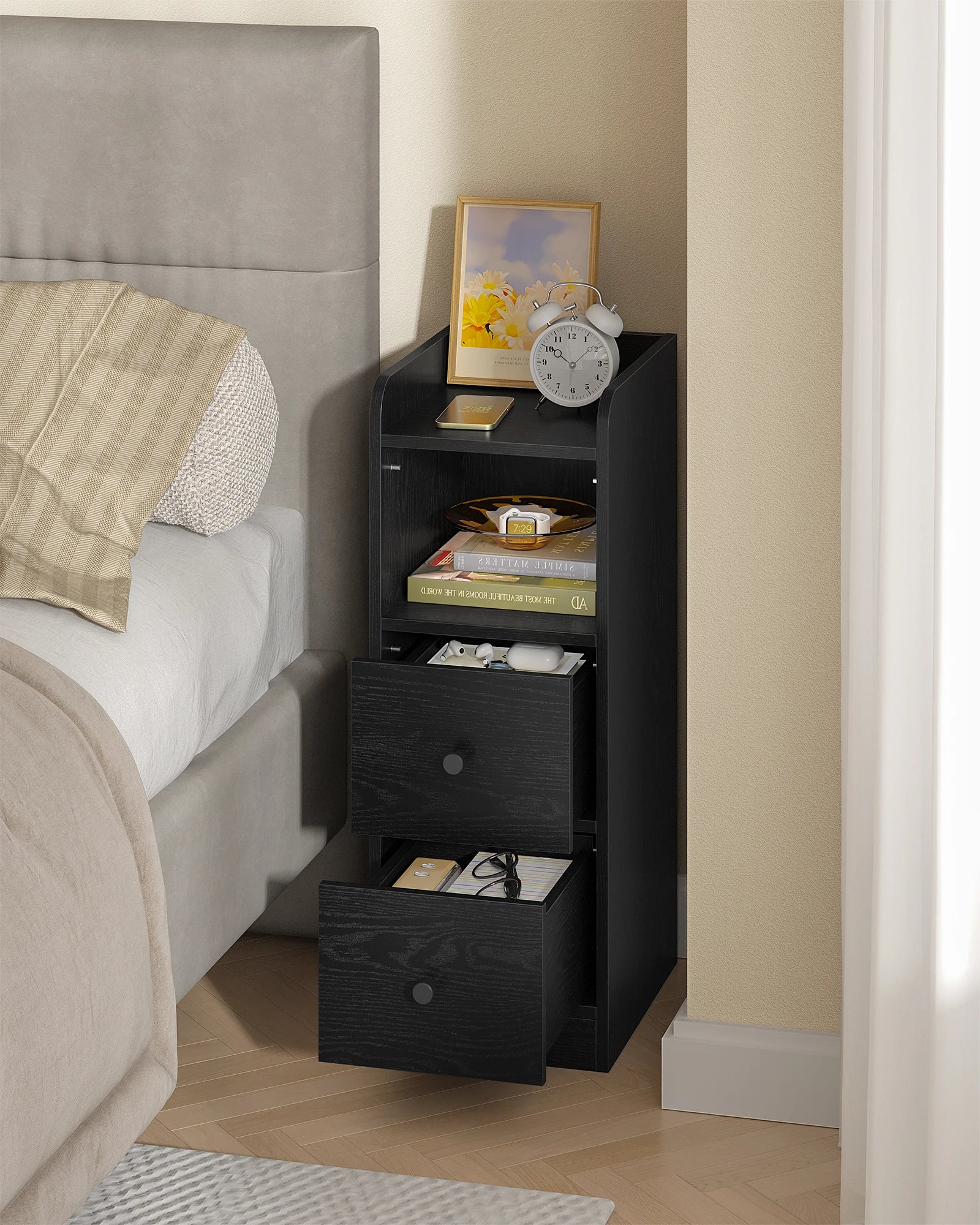 Hzuaneri Bedside Table Set of 2