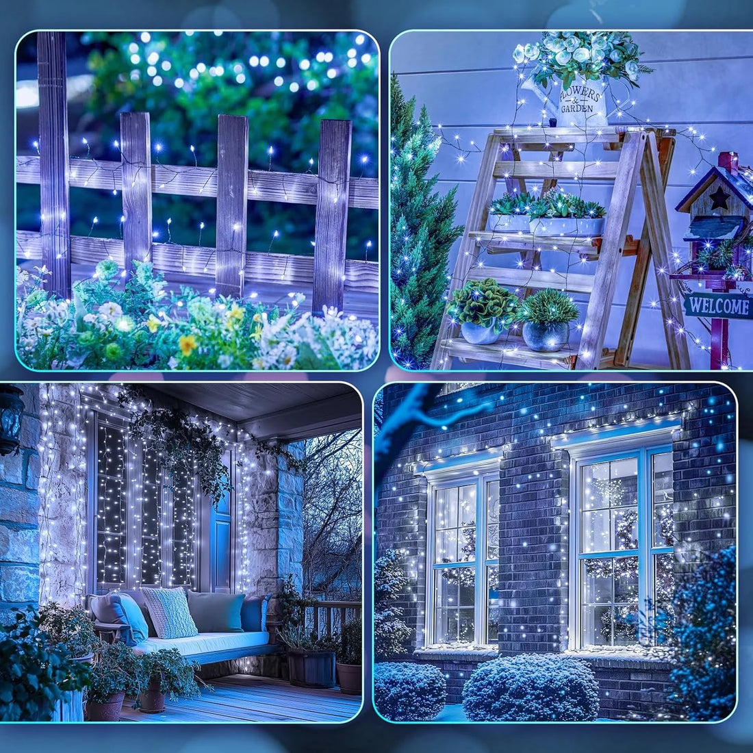 LED Firecracker String Lights 30-75M Garland Fairy Lights EU/US