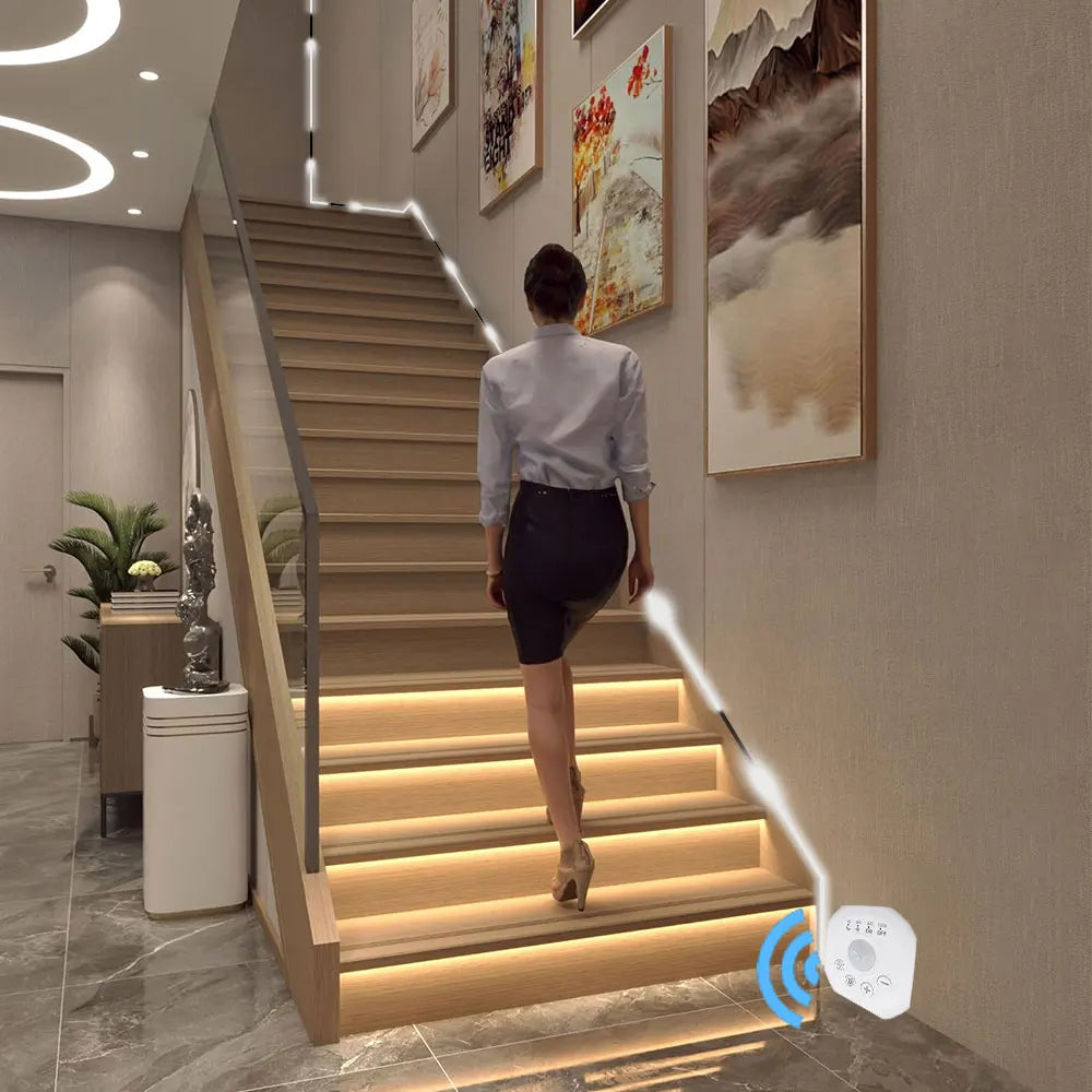 Flowing light strip LED Motion Sensor Light Indoor Under Bed Lights