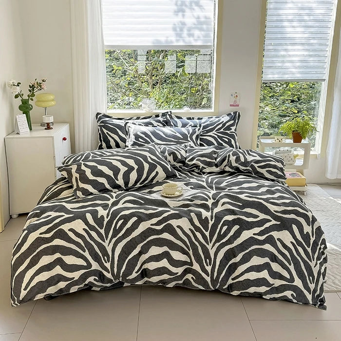 Black Marble Duvet Cover Sets Single/Queen/King Comforter