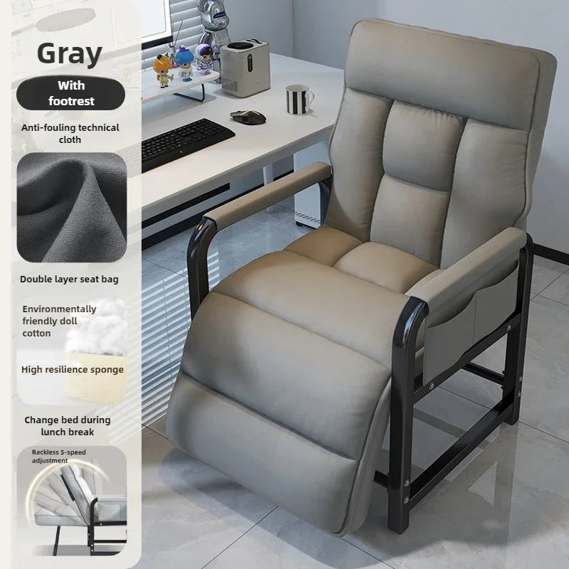Reclining chair office lunch break folding chair