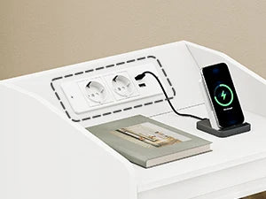 Hzuaneri Bedside Table with 3 Drawers