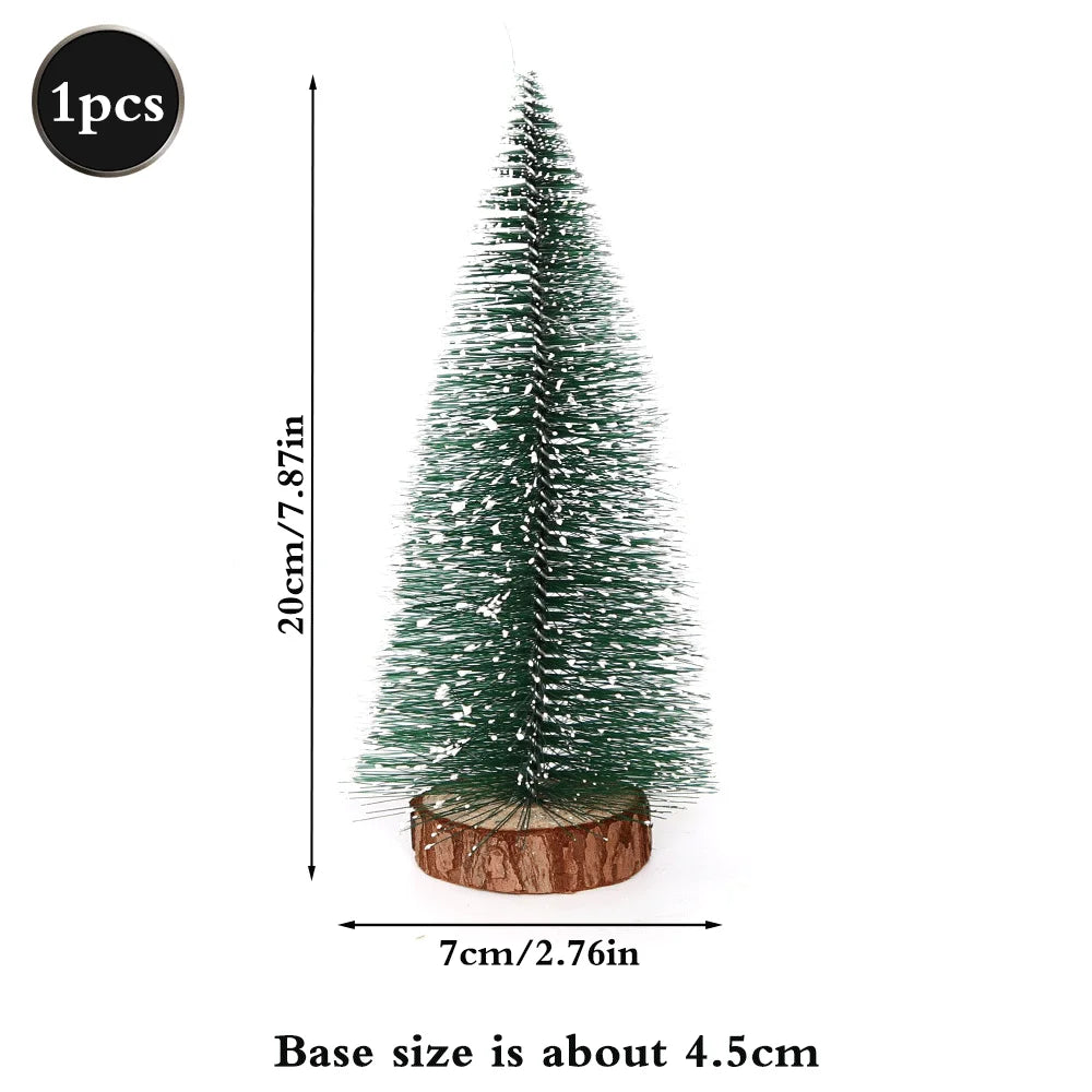 Mini Christmas Tree Bottle Brush Tree Artificial Green Christmas