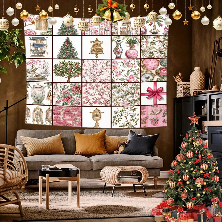 Christmas Gifts Tapestry Background Cloth Hanging Cloth Bedroom