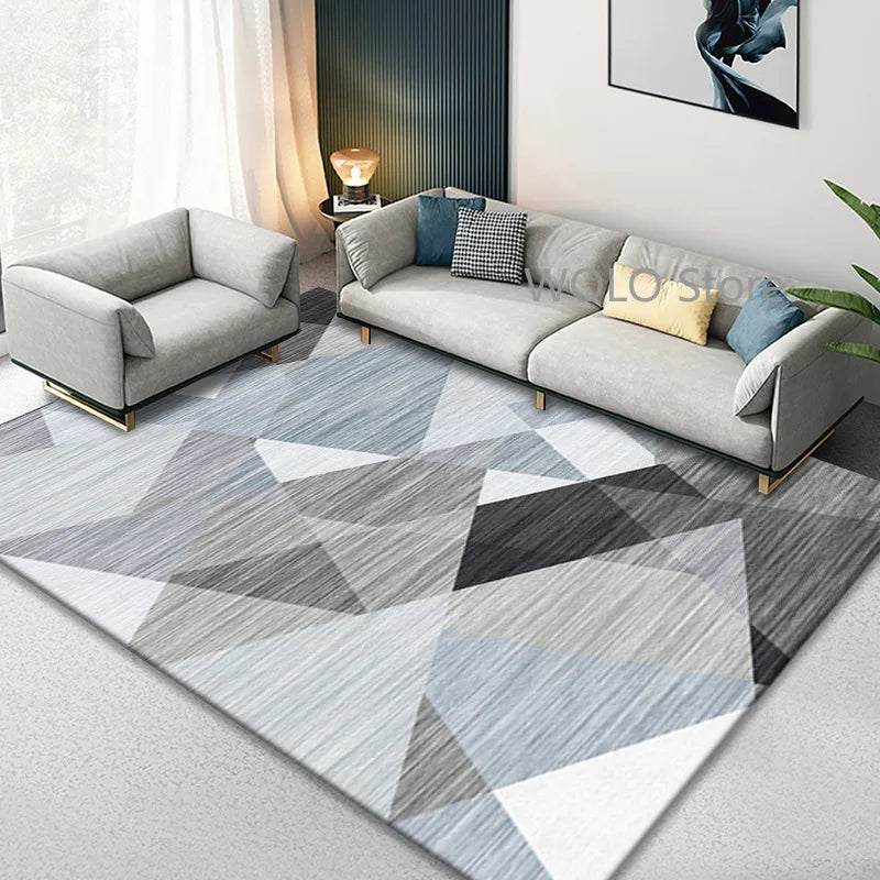 Nordic Marble Geometry Carpets for Living Room