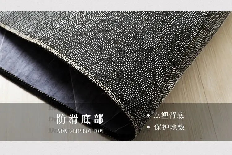 Modern Rectangular Chair Mat for Room Study Geometric