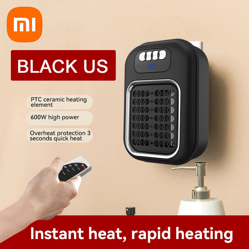 Xiaomi New Portable Heater Mini Electric Heater Plug in Wall Room Heater