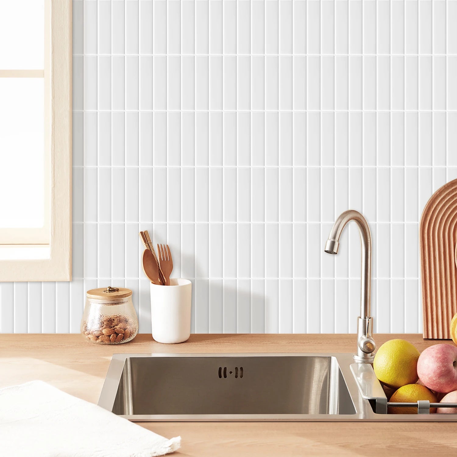 10 PCS Waterproof and Anti-oil Stick-On Tiles