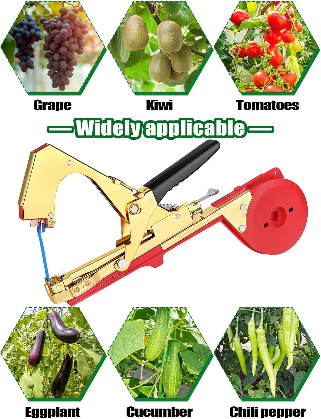 SI FANG Plant Tying Machine for Garden - Vegetable & Fruit Stabilizer Tool