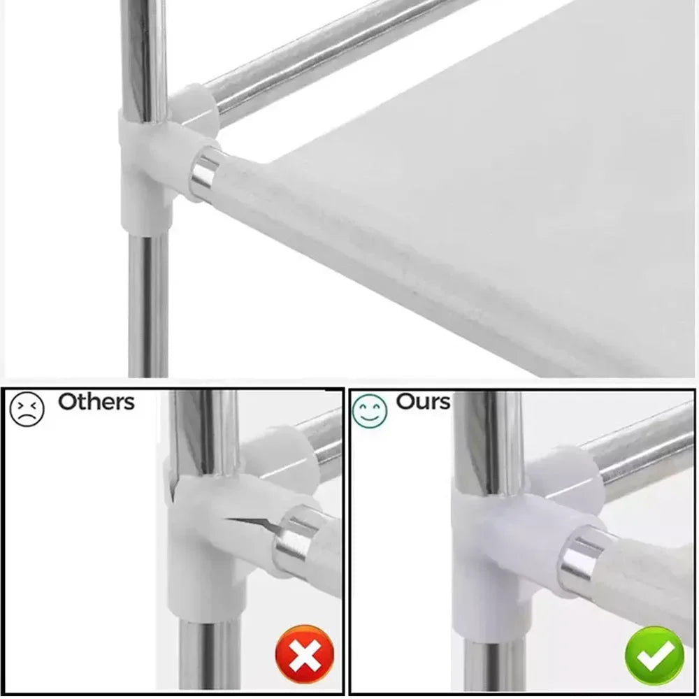 Portable Wardrobe Clothes Organizer Non-Woven Fabric Wardrobe Storag