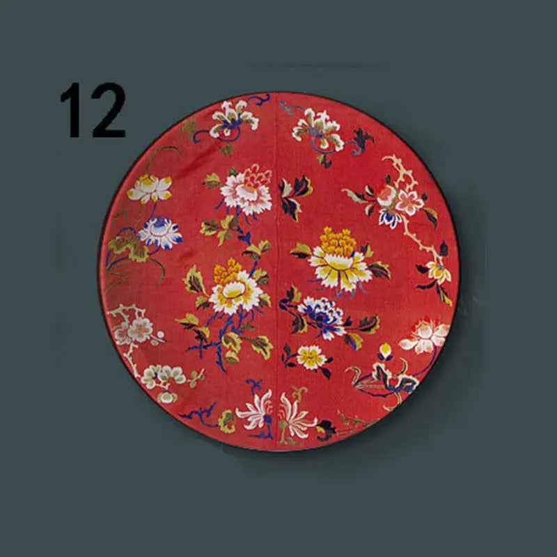 6-8inch Chinese Style Ceramic Plate with Dragon Phoenix