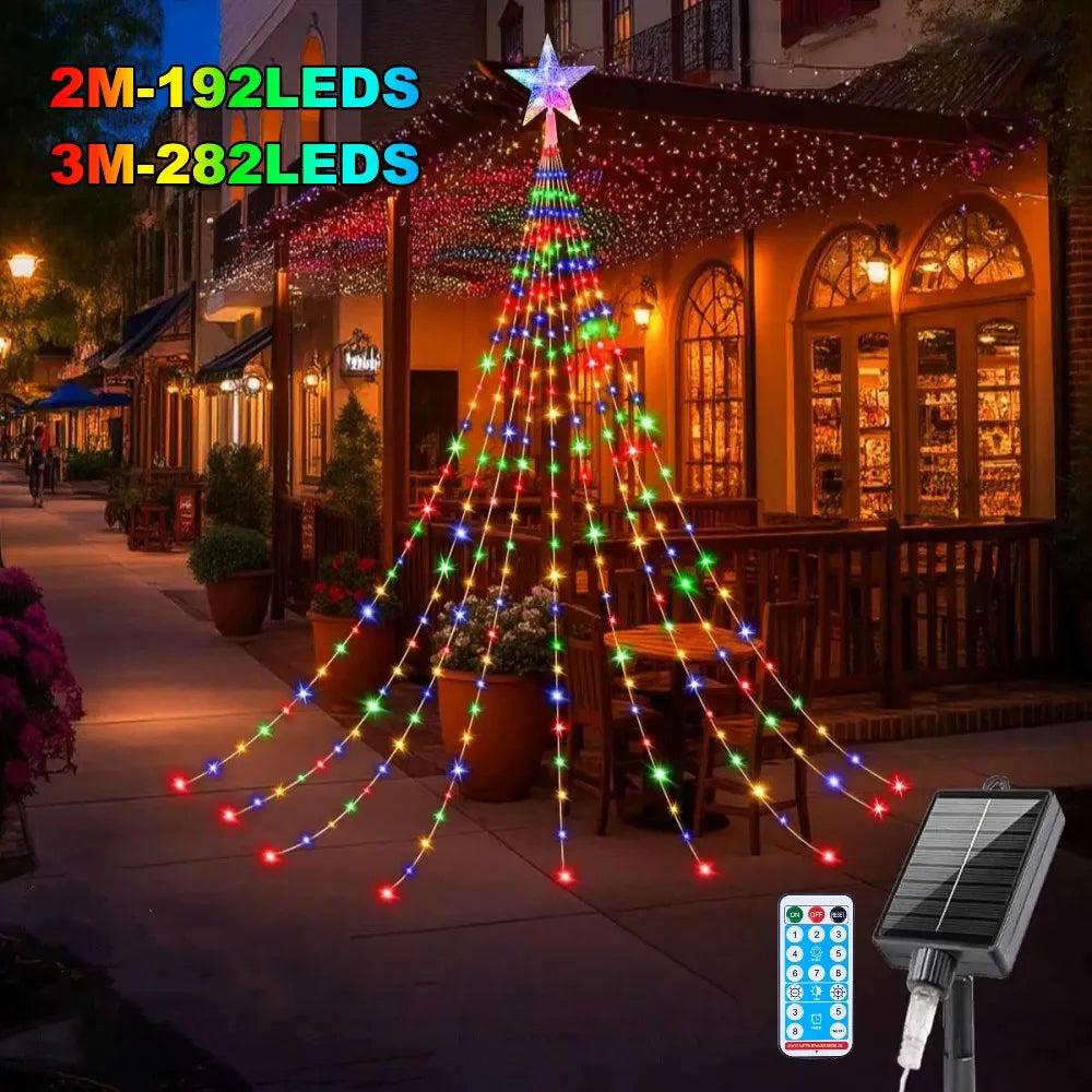 Christmas Decoration Solar String Lights 2/3M LED Star Fairy Lights Outdoor