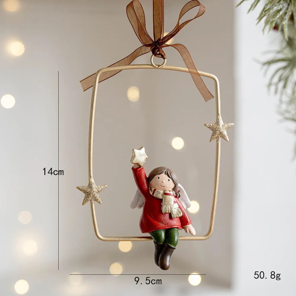 Pendants Creative Christmas Tree Toppers Fashion Santa Claus