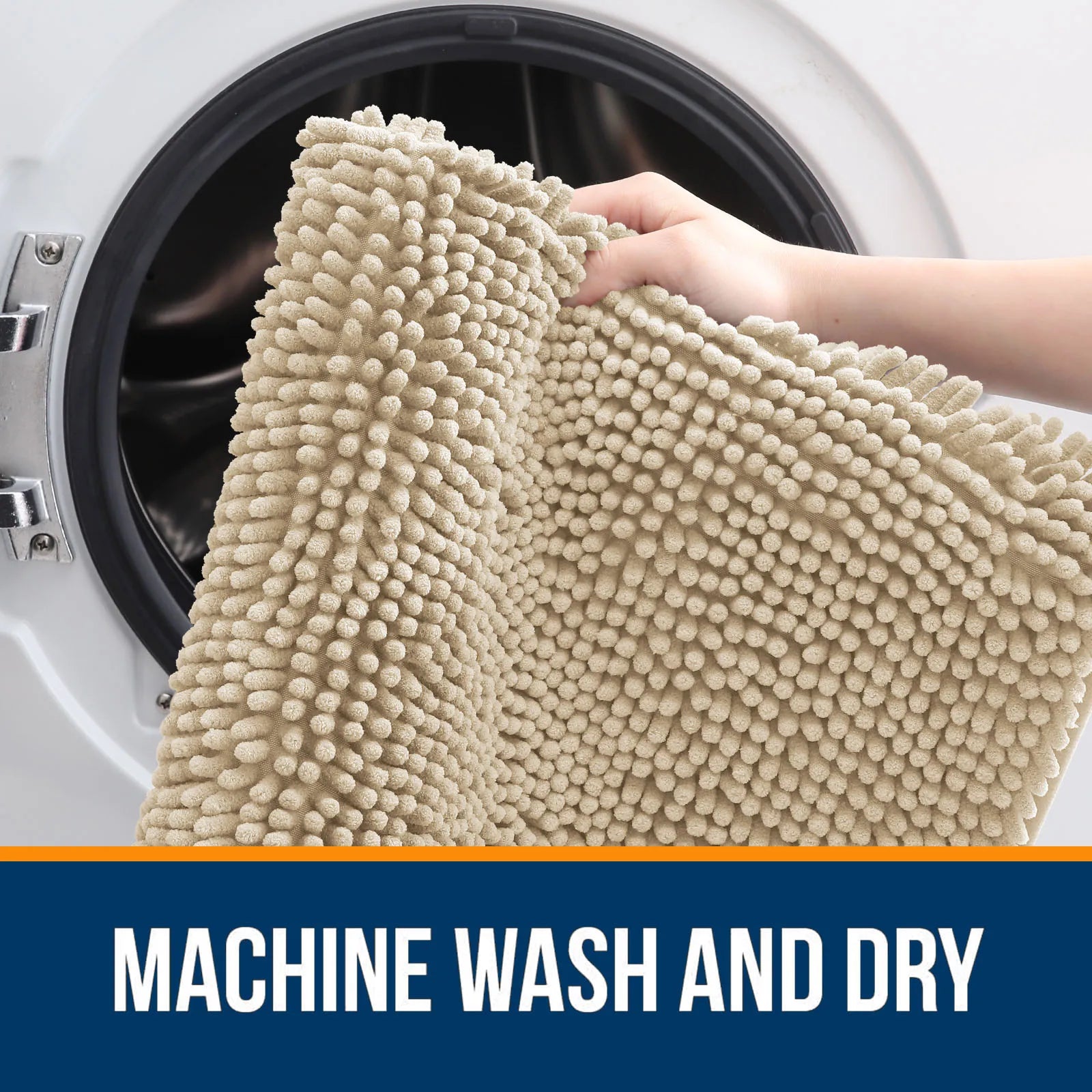 HAPIHAPPY New Chenille Bathroom Rug Mat Extra Soft Thick