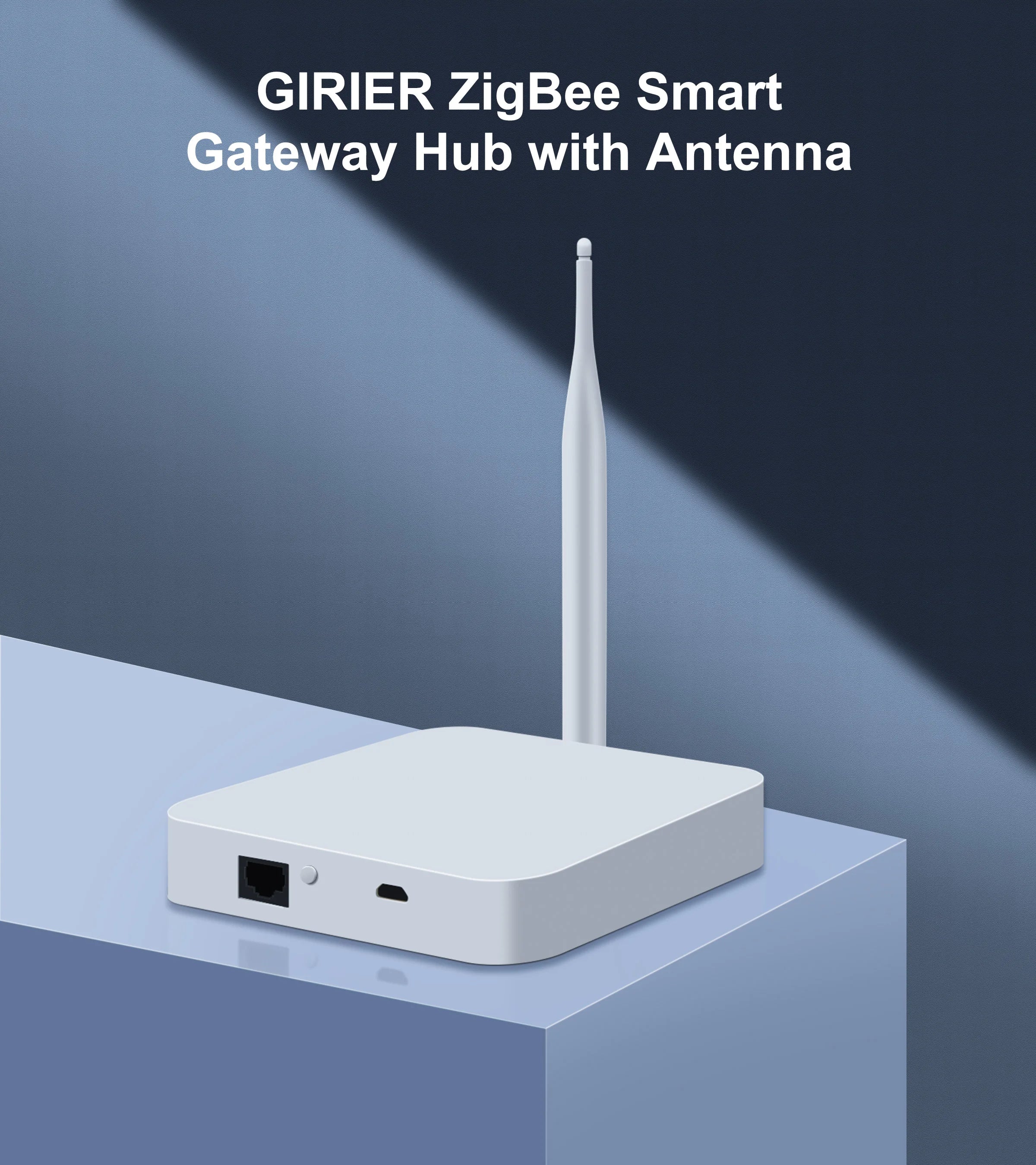GIRIER Tuya ZigBee Gateway Hub with Antenna Smart Gateway
