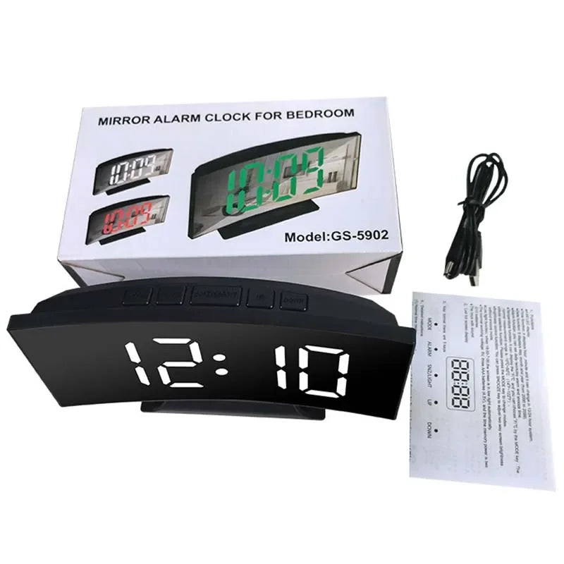LED Digital Electronic Clock Backlight Large Number Alarm Clock