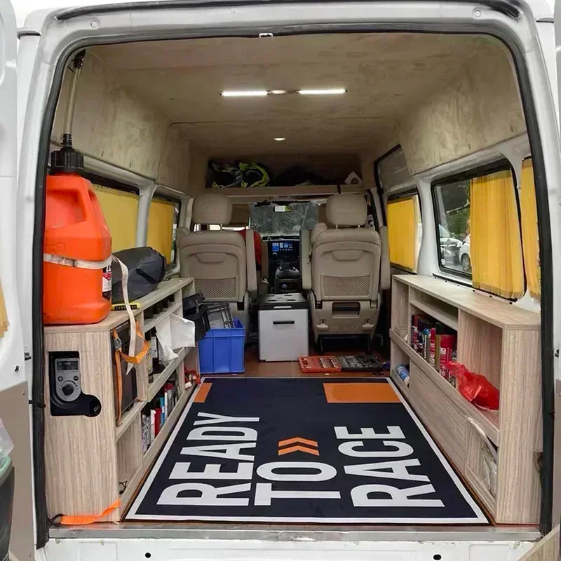 Cool Motorcycle Display Carpet Work Floor Garage Racing Moto