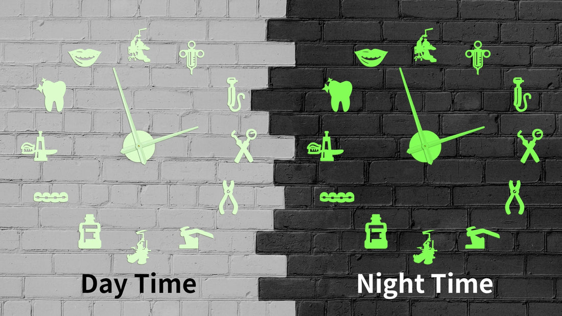 Dentist DIY Giant Wall Clock Dental Doctor Oversized Wall Clock