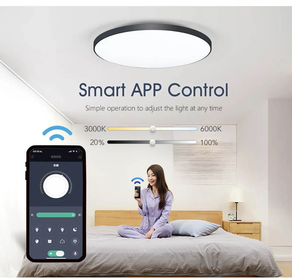 MARPOU Big Size Smart ceiling lamp led lamp for bedroom