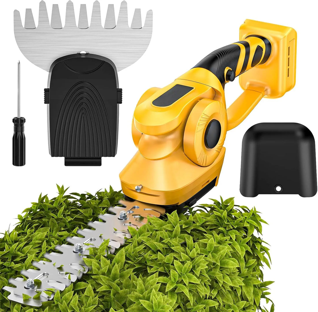 2 in 1 Electric Hedge Trimmer Cordless Handheld Grass Trimmer for Yard