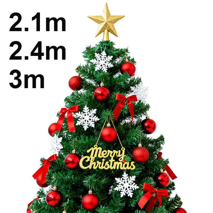 DIY Christmas Trees Set 2.1/2.4/3m Large Christmas Tree Decoration Home