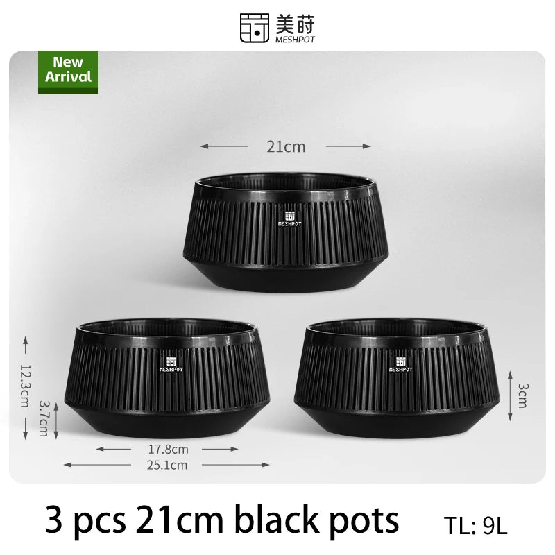Meshpot Bonsai Pots with Drainage Tray and Excellent Airflow