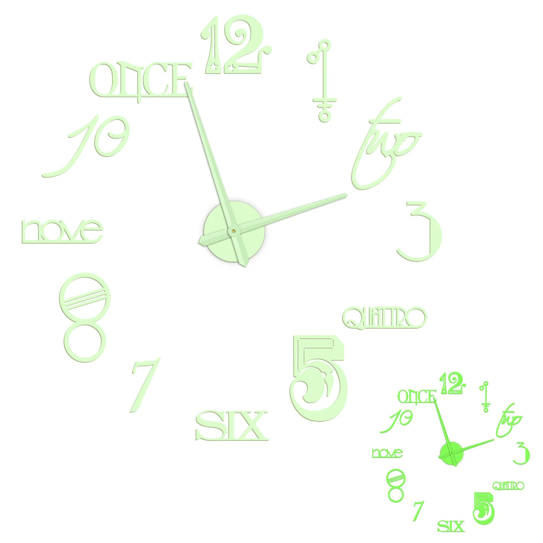 Dentist DIY Giant Wall Clock Dental Doctor Oversized Wall Clock