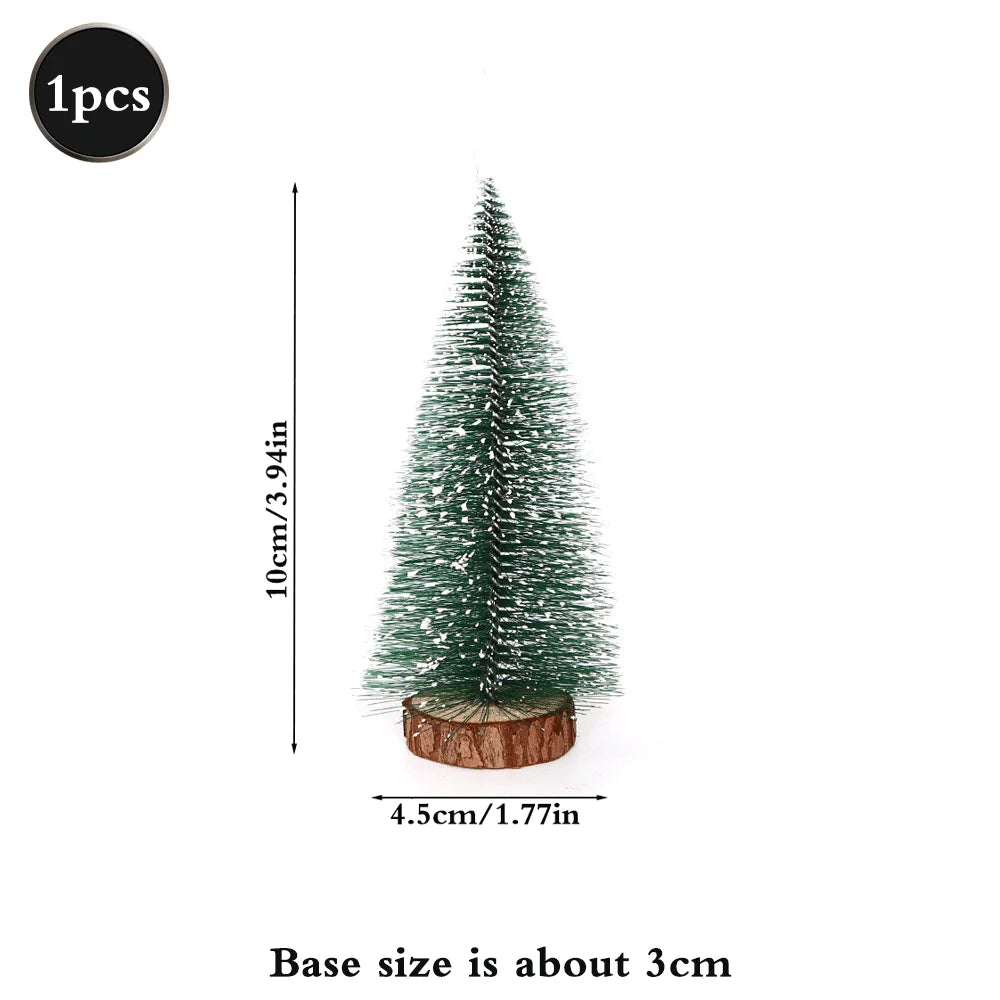 Mini Christmas Tree Bottle Brush Tree Artificial Green Christmas