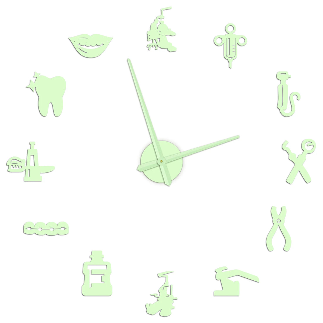 Dentist DIY Giant Wall Clock Dental Doctor Oversized Wall Clock