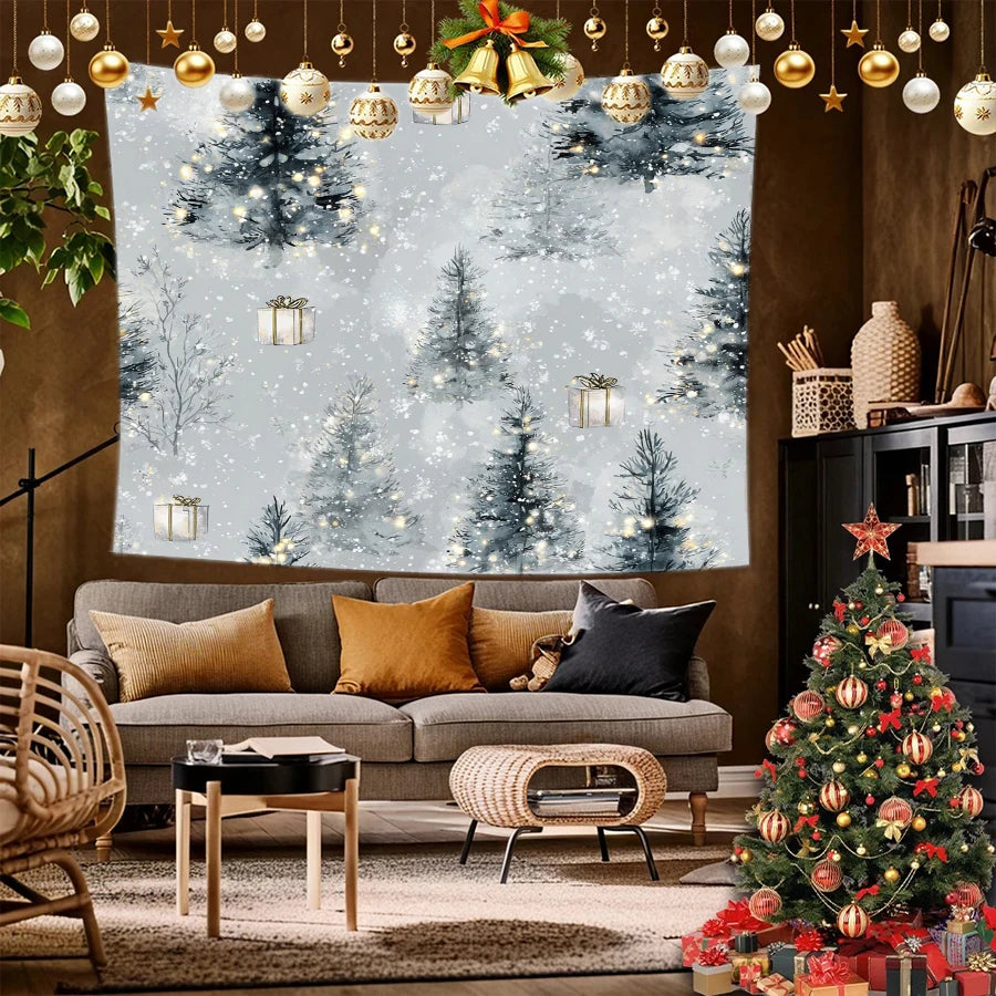 Moose Christmas Wall Hanging Background Cloth Hanging Cloth