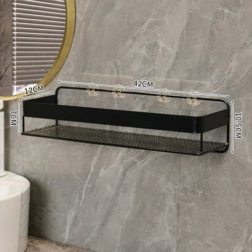 Gold storage rack bathroom storage rack wall mounted