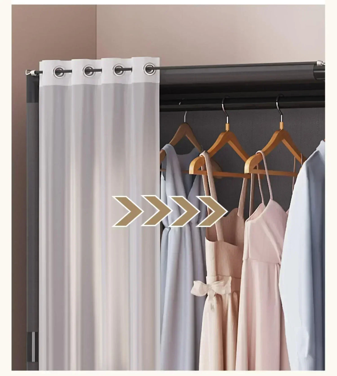 Wardrobe for HomeUse Bedroom Simple and LargeCapacityFabric Cabinet
