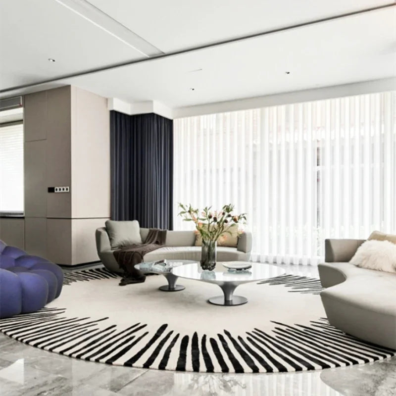 Fluffy Soft Living Room Decoration Carpet Light Luxury Rugs for Bedroom