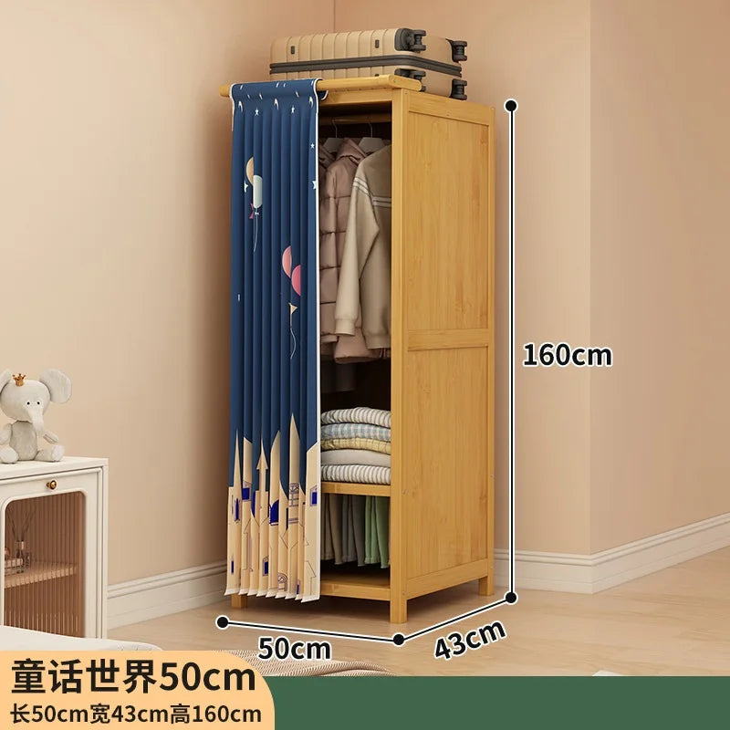 Simple wardrobe rental bedroom dustproof closet