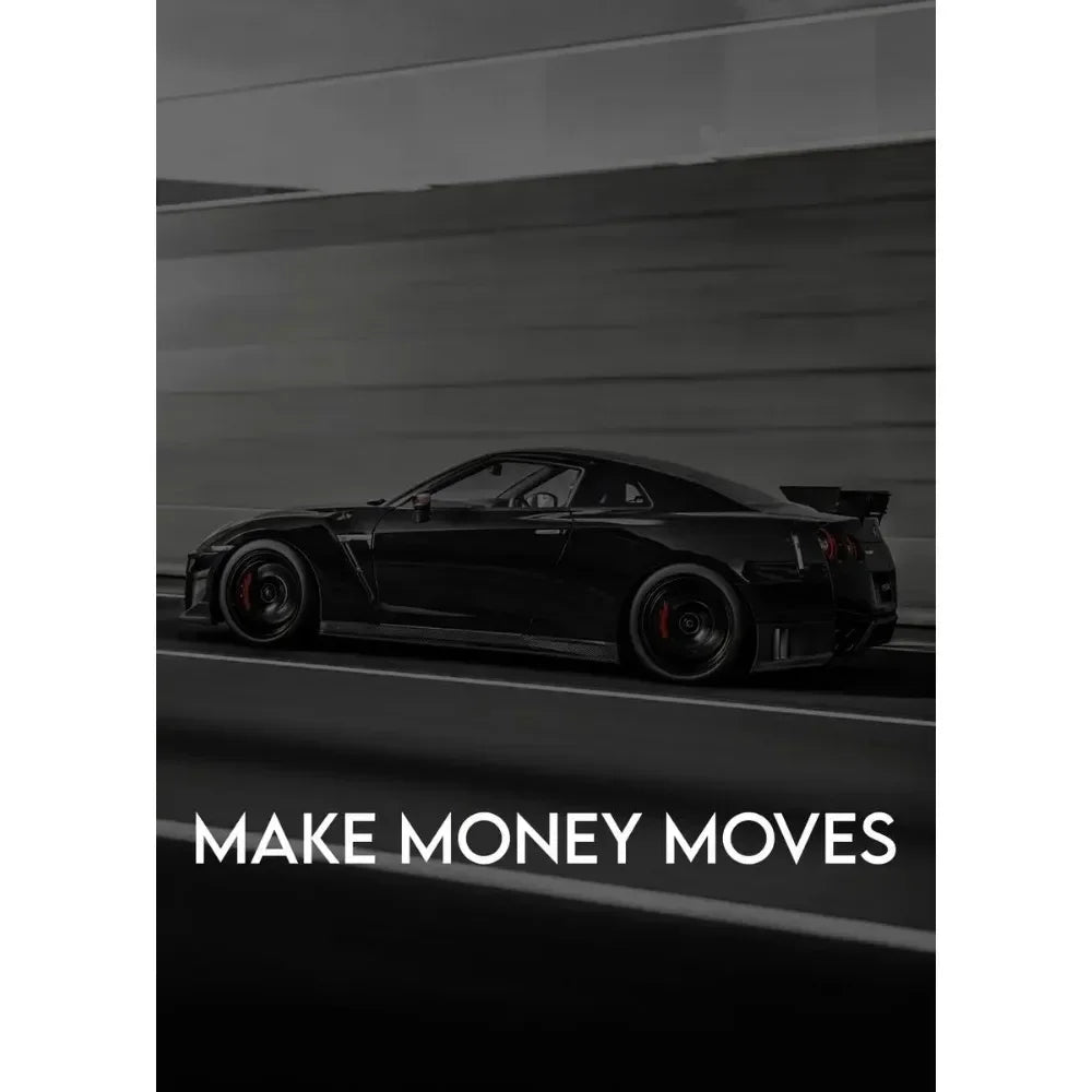 Chase Your Dreams Luxury Super Sports Cars Posters Print on Canvas