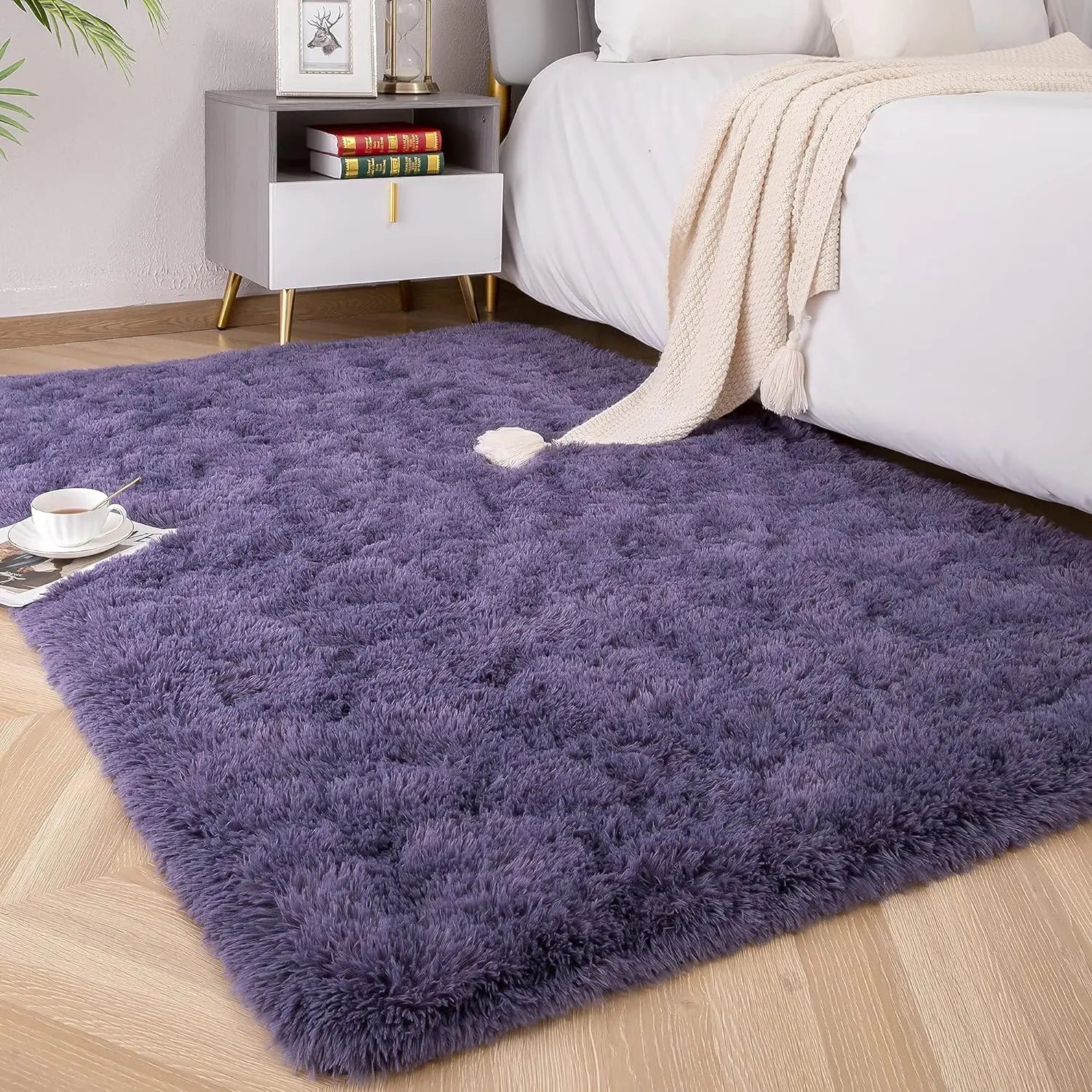 Plush Carpets Fluffy Ultra Soft Indoor Modern Area Rugs