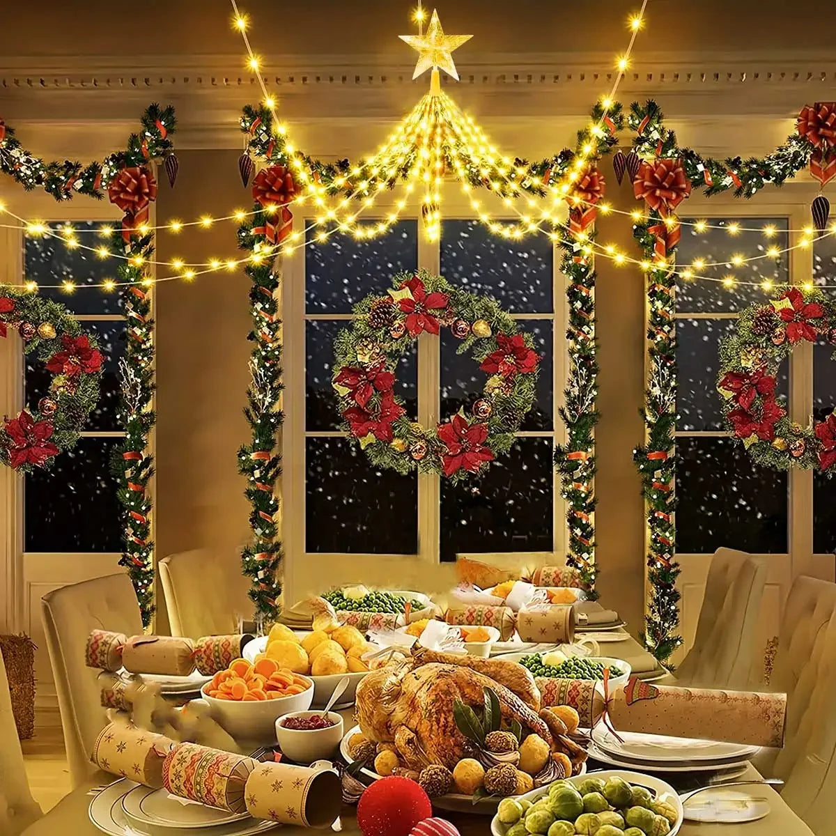 Christmas Decoration Solar String Lights 2/3M LED Star Fairy Lights Outdoor