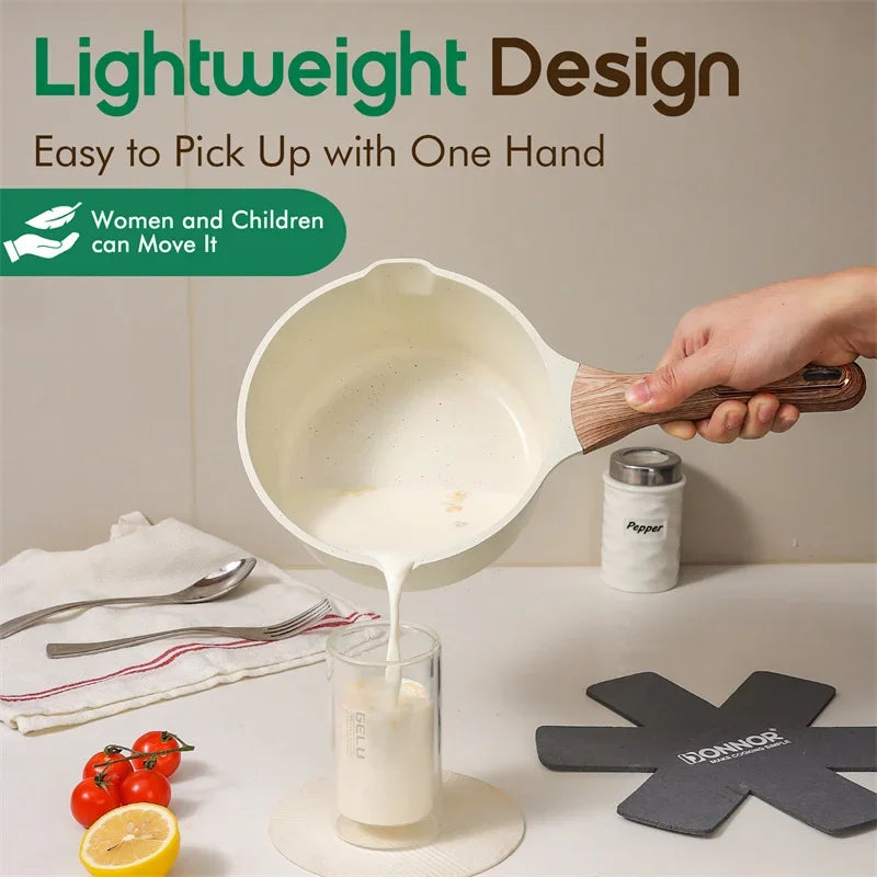 DONNOR Pot and Pan Set Non stick Frying pan 15/16Pcs Cookware