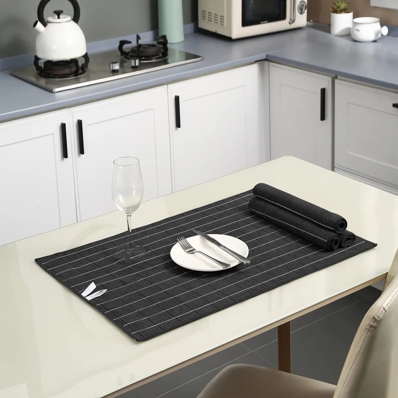 12pcs Microfiber Kitchen Towels and Dishcloths Set
