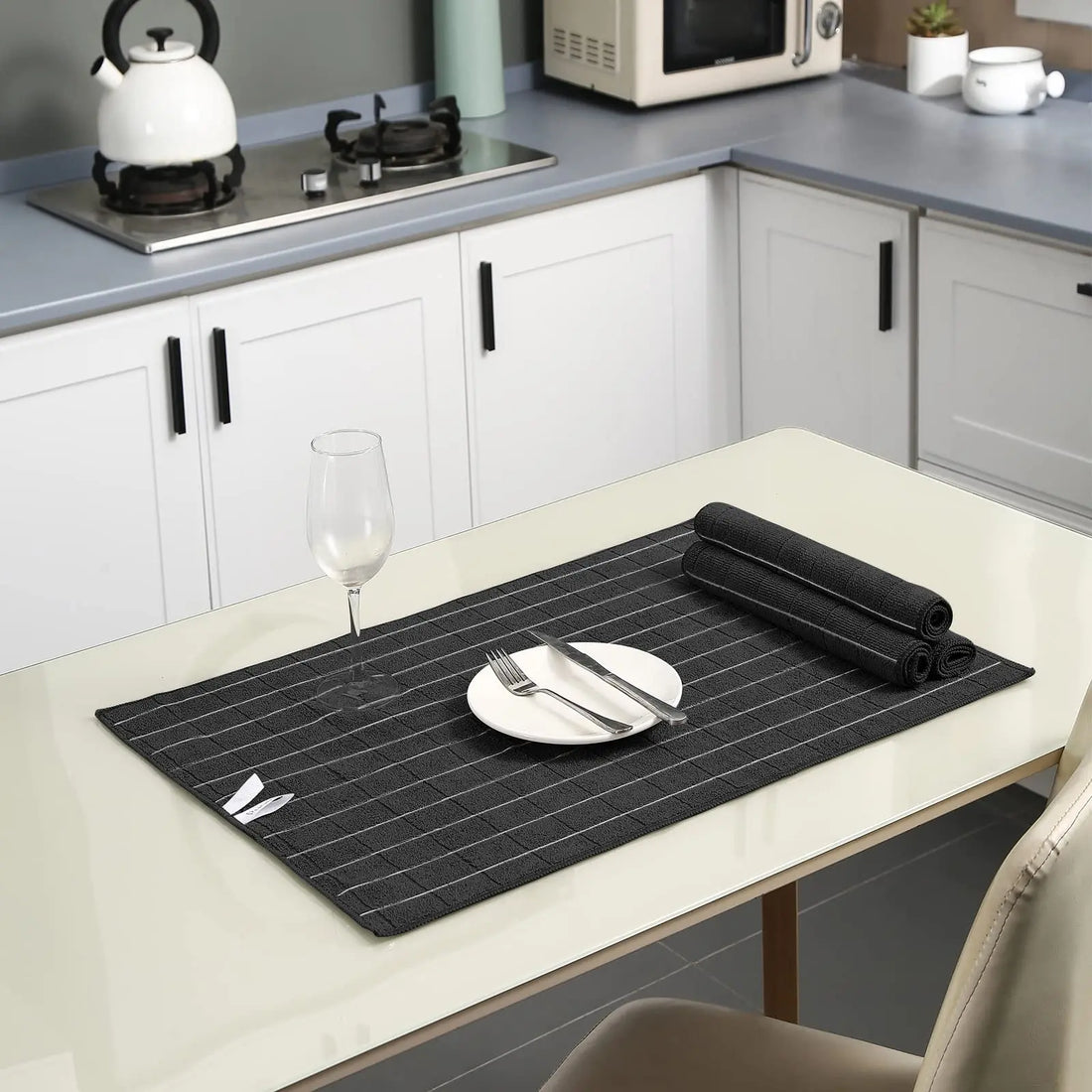 12pcs Microfiber Kitchen Towels and Dishcloths Set