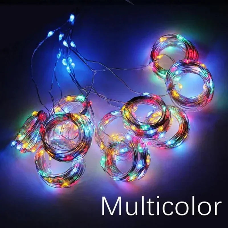 3M LED Curtain String Lights Fairy Decoration USB Holiday