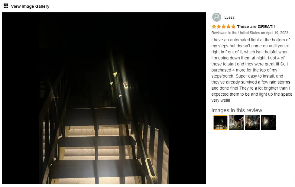 Quality Solar Step Lights Waterproof IP68 Warm White LED Path Lights