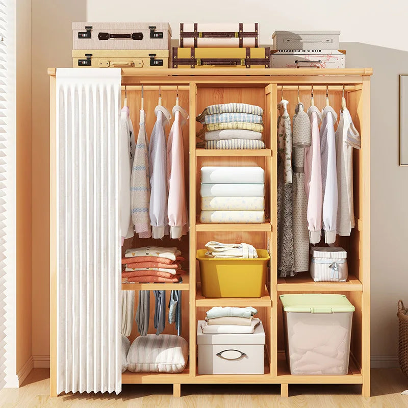 Simple wardrobe rental bedroom dustproof closet