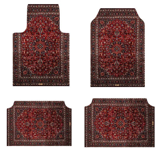 Set of Bohemian Style Floor Mat Universal Size Car Foot Mat