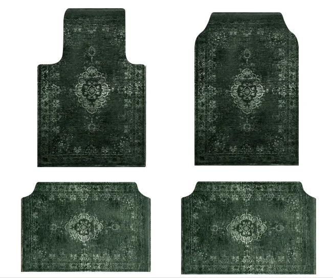 Set of Bohemian Style Floor Mat Universal Size Car Foot Mat