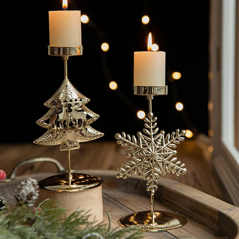 Christmas Golden Wrought Iron
